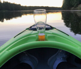 Abendstimmung auf dem Tetzensee in Molchow (2020)