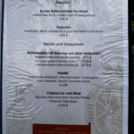 Speisekarte Juni 2024