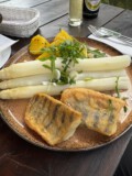 Zander und Spargel im Restaurant Boltenmühle (Juni 2024)